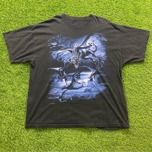 Vintage Liquid Blue Dragon T Shirt